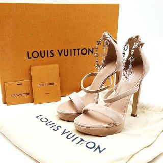 ルイヴィトン(LOUIS VUITTON)の美品 ルイヴィトン パンプス サンダル スエード 03-22011508(ハイヒール/パンプス)