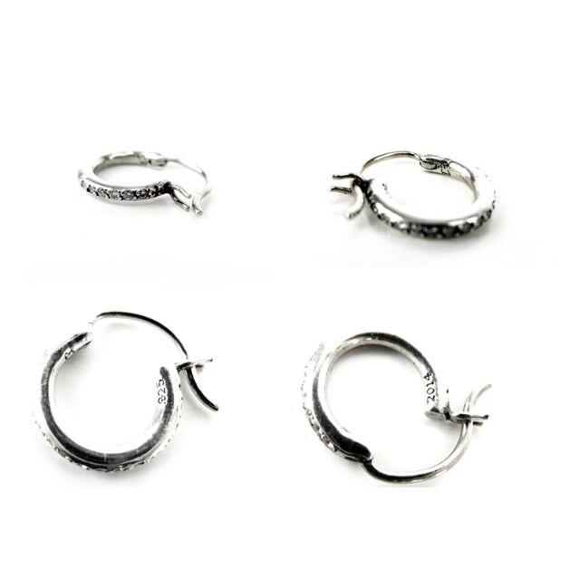 Chrome Hearts(クロムハーツ)のクロムハーツCHROME HEARTS■HOOP TFL PAVE DIAピアス メンズのアクセサリー(ピアス(片耳用))の商品写真