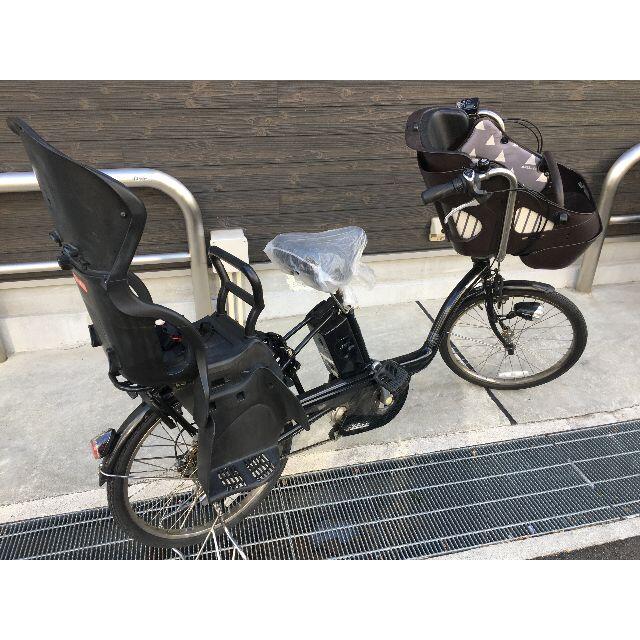 地域限定送料無料　ギュット　三人乗り　13,2AH　黒　神戸市　電動自転車