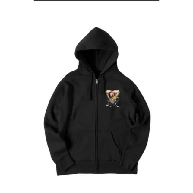 dall パーカー　ブラックCapital zip hoodie XL