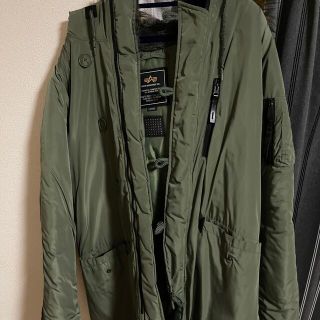 アルファインダストリーズ(ALPHA INDUSTRIES)の【モッズコート】アルファインダストリーズ　モッズコート　Lサイズ　カーキ(モッズコート)