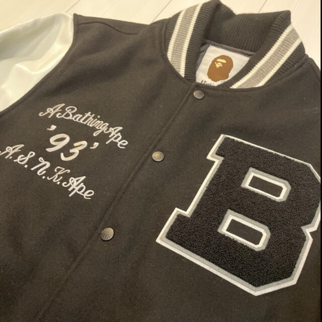 A BATHING APE(アベイシングエイプ)のBAPE ベイプ VARSITY JACKET スタジャン メンズのジャケット/アウター(スタジャン)の商品写真