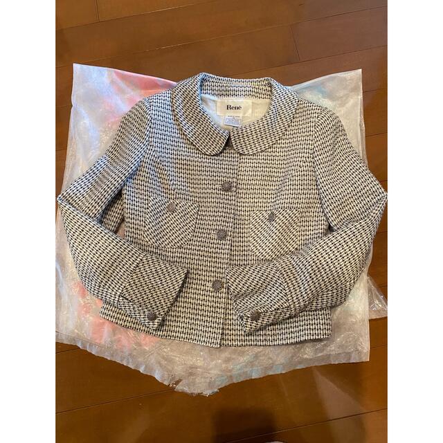 定価8万美品ルネ36☆ツイード ジャケット 独特な 60.0%OFF hachiman