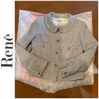 ルネ(René)の定価8万美品ルネ36☆ツイード ジャケット(ひざ丈ワンピース)