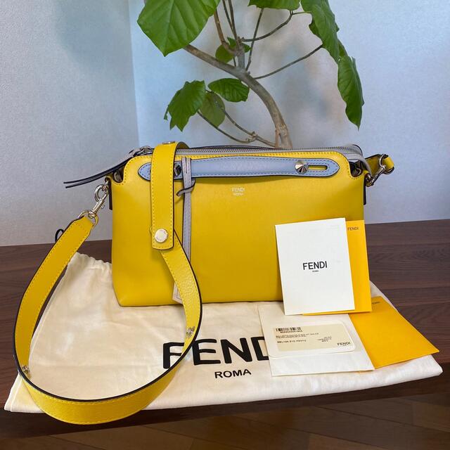 FENDI(フェンディ)の【美品・希少】フェンディ　バイザウェイ　イエロー　ストラップ　2way レディースのバッグ(ハンドバッグ)の商品写真