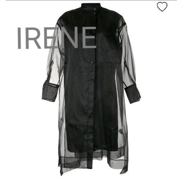 IRENE アイレネ Organza Shirt Dress オーガンジードレス