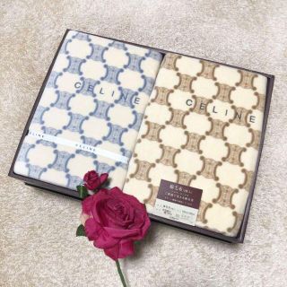 セリーヌ(celine)の未使用品♡CELINE セリーヌ マカダム柄 洗える 毛布 2枚セット 西川(毛布)