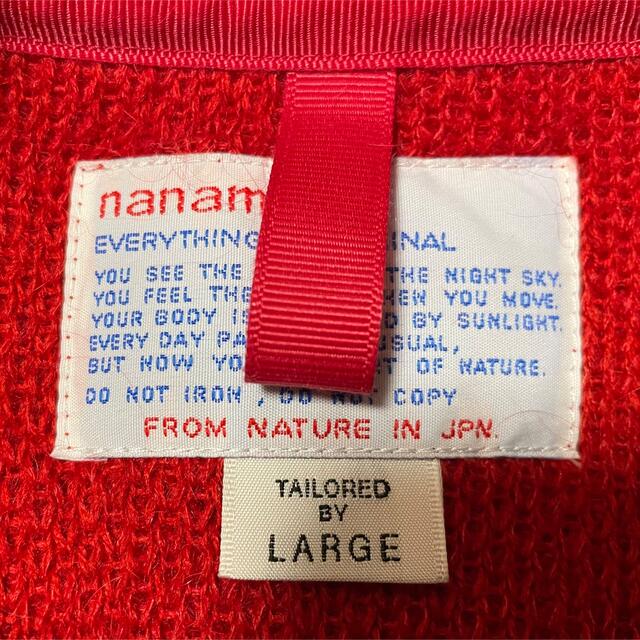 希少 nanamica Pullover Sweater Mohair L 赤