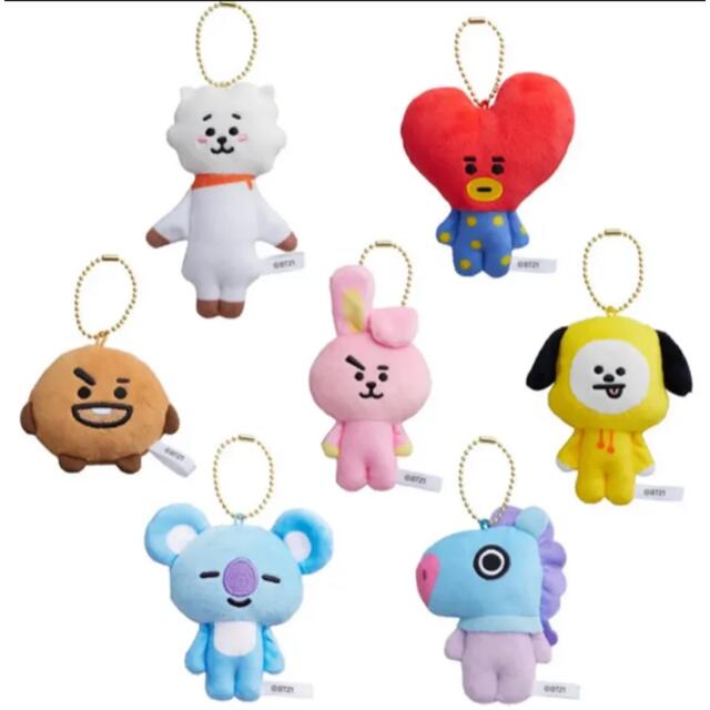 bt21 ふわふわマスコット　7種　コンプ