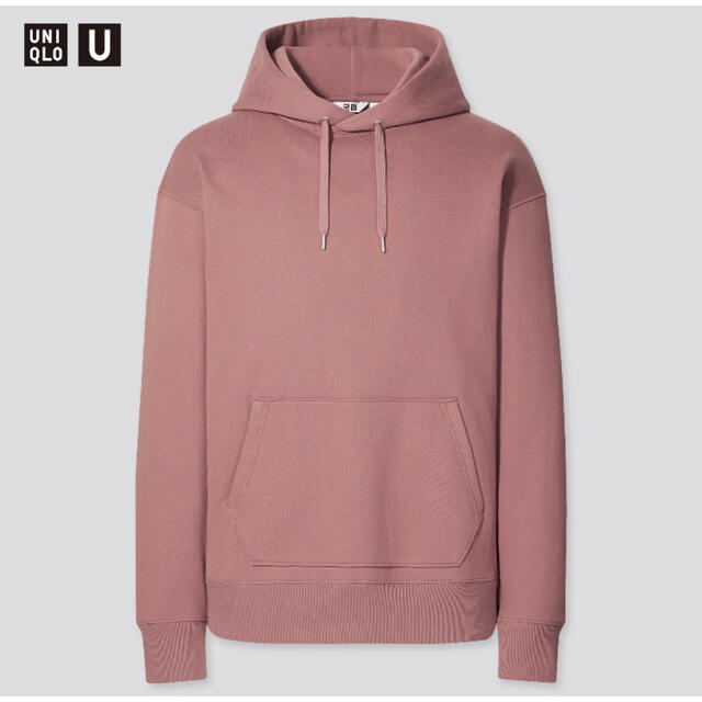 UNIQLO(ユニクロ)のUNIQLO U ワイドフィットスウェットプルパーカー長袖 S ピンク ユニクロ メンズのトップス(パーカー)の商品写真