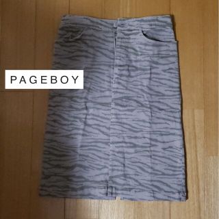 ページボーイ(PAGEBOY)のPAGE BOY  ゼブラ柄スカート(ミニスカート)