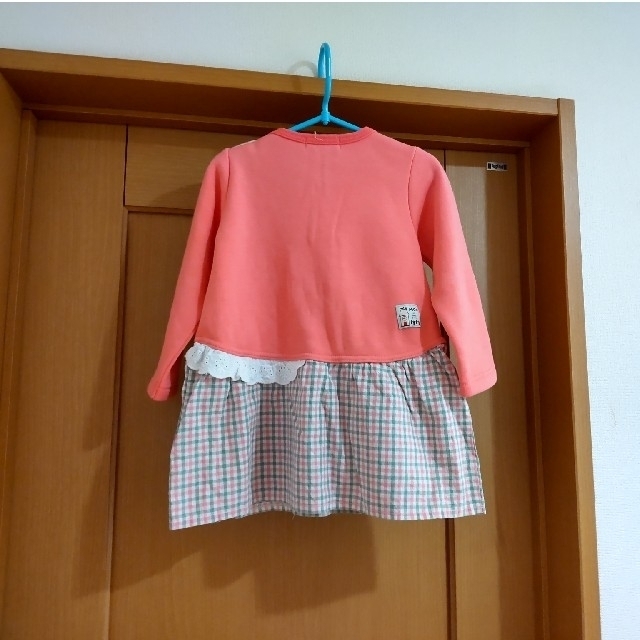 SiShuNon(シシュノン)のシシュノン  裏起毛ワンピース  90 キッズ/ベビー/マタニティのキッズ服女の子用(90cm~)(ワンピース)の商品写真