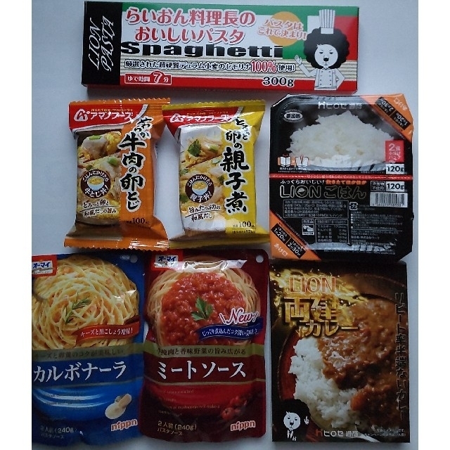 カレー　アマノフーズ牛とじ丼親子丼 パックごはん　パスタソース パスタ 食品/飲料/酒の加工食品(レトルト食品)の商品写真