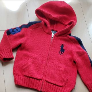 ポロラルフローレン(POLO RALPH LAUREN)の美品　18M ラルフローレン RALPH LAUREN ビッグポニー ジップ(ニット/セーター)