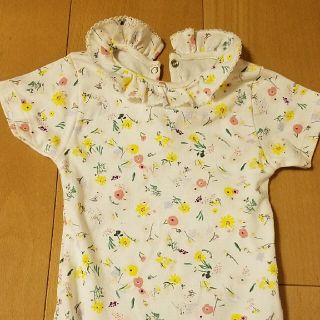 プチバトー(PETIT BATEAU)のプチバトー　24m 86cm ロンパース型カットソー(シャツ/カットソー)