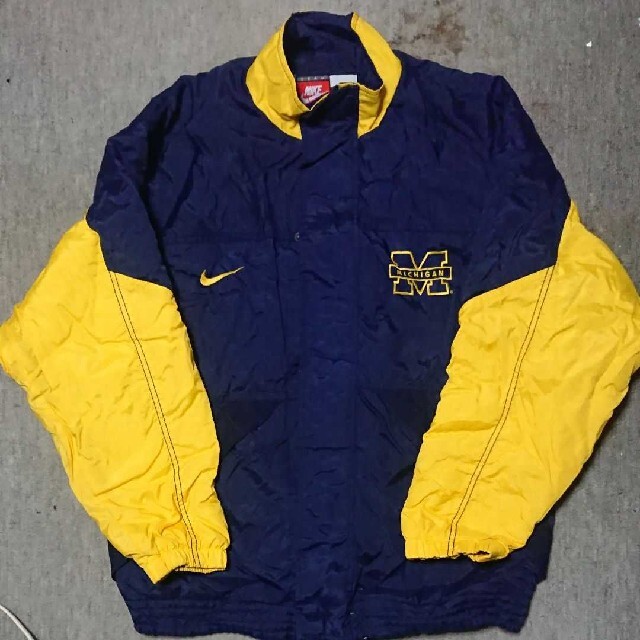 激レア 90s NIKE MICHIGAN TEAMロゴ 中綿ジャケット - スタジャン