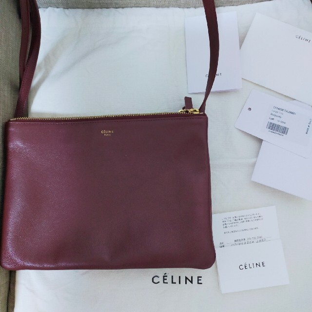 celine(セリーヌ)の専用CELINEトリオラージ　バーガンディ レディースのバッグ(ショルダーバッグ)の商品写真