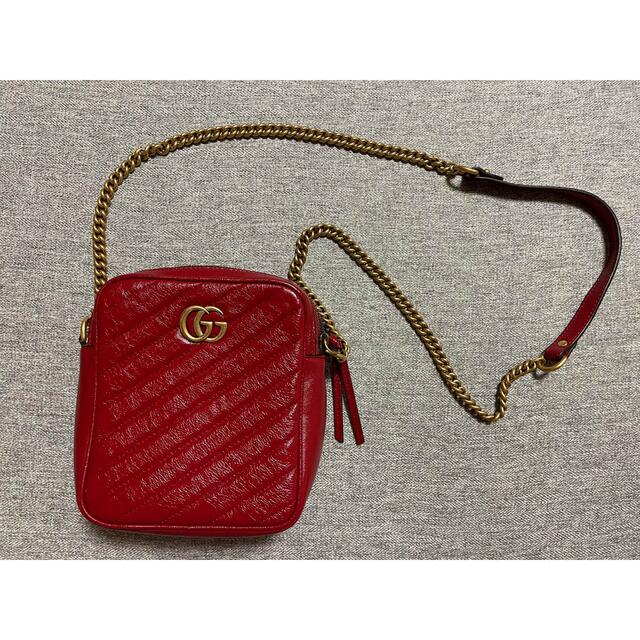 中古】 Gucci - 赤 ショルダーバッグ 美品 確実正規品 GUCCI
