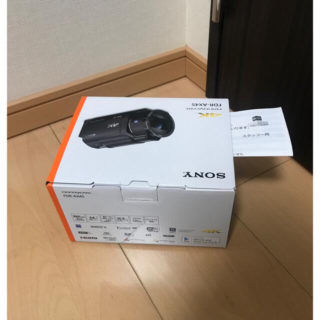 入園入学祝い SONY ブロンズ 新品 ソニー ビデオカメラ FDR-AX45