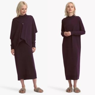 セオリーリュクス(Theory luxe)のtheoryluxe 21AW 完売 セットアップ ストール付 ロングワンピース(セット/コーデ)