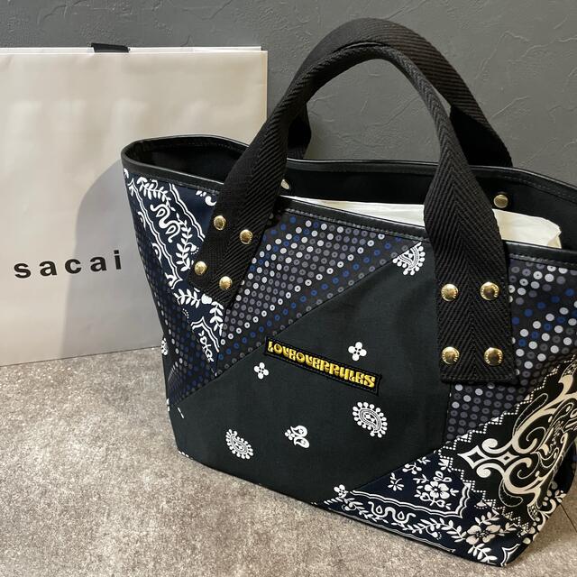 sacai(サカイ)の大人気　sacai パッチワーク トートバッグ バンダナ bandana メンズのバッグ(トートバッグ)の商品写真