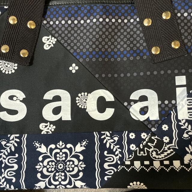 sacai - 大人気 sacai パッチワーク トートバッグ バンダナ sacai - 大人気 sacai パッチワーク トートバッグ バンダナ