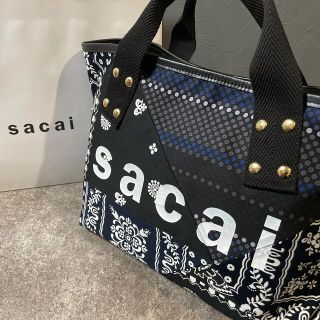 sacai - 大人気 sacai パッチワーク トートバッグ バンダナ bandanaの