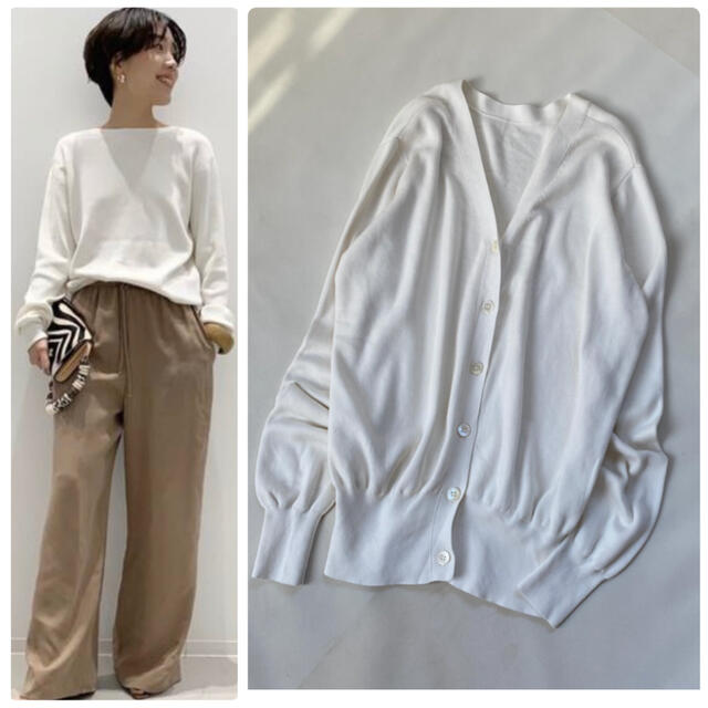 トップス美品✨ドゥーズィエムクラス カーディガン 2way 春服 ニット 綿 絹