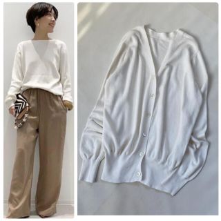 アパルトモンドゥーズィエムクラス(L'Appartement DEUXIEME CLASSE)の美品✨ドゥーズィエムクラス カーディガン 2way 春服 ニット 綿 絹(カーディガン)