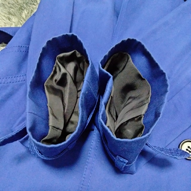 Paul Smith(ポールスミス)のポールスミスブラックレーベル　トレンチコート　ショート　サイズ40　ブルー レディースのジャケット/アウター(トレンチコート)の商品写真