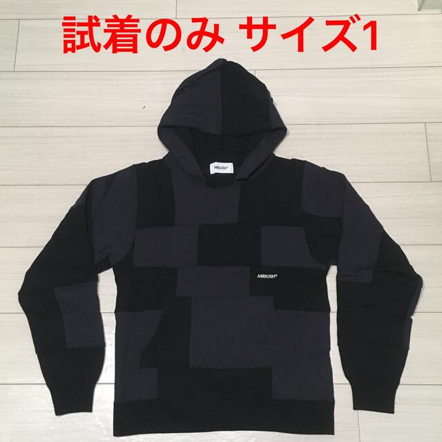 AMBUSH アンブッシュ パッチワークパーカー ブラック Sサイズ