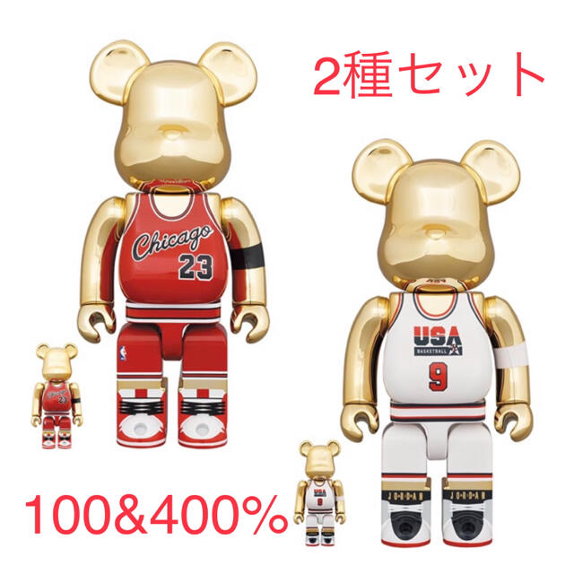 BE@RBRICK Jordan TEAM USA 100％&400％