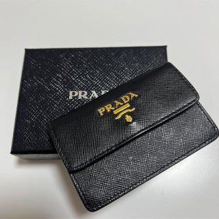 プラダ(PRADA)の最終値下げ⭐︎PRADA カードケース　ブラック(パスケース/IDカードホルダー)
