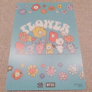 ボウダンショウネンダン(防弾少年団(BTS))のBT21(くら寿司キャンペーン)の下敷き：1枚(アイドルグッズ)