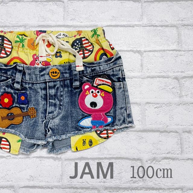 JAM(ジャム)のデニムショートパンツ キッズ/ベビー/マタニティのキッズ服女の子用(90cm~)(パンツ/スパッツ)の商品写真