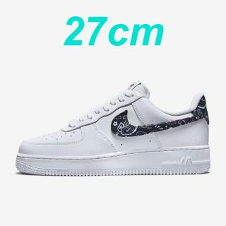 ナイキ(NIKE)のNIKE AIR FORCE1 黒ペイズリー　27㎝(スニーカー)