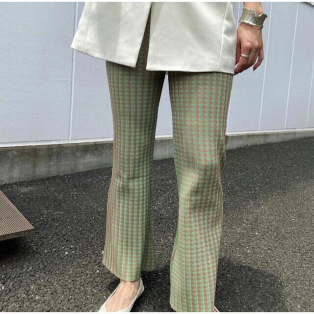 Ameri VINTAGE(アメリヴィンテージ)のAmeri COLORFUL GINGHAM CHECK PANTS レディースのパンツ(カジュアルパンツ)の商品写真