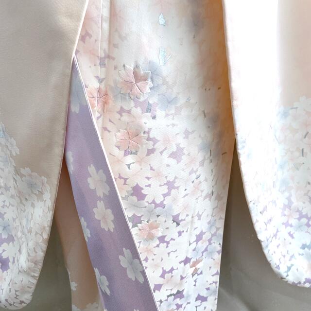 太鼓柄袋帯アサガオ螺鈿箔キク草花文マツ金彩ツバキ引箔ウメ正絹 太鼓柄袋帯アサガオ螺鈿箔キク草花文マツ金彩ツバキ引箔ウメ正絹