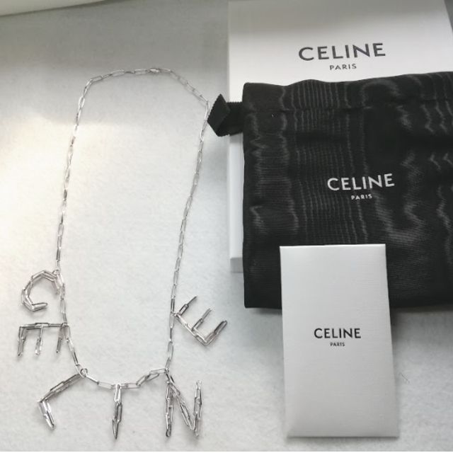 celine(セリーヌ)の●新品/正規品● CELINE ネックレス / ロゴ シルバーブラス メンズのアクセサリー(ネックレス)の商品写真