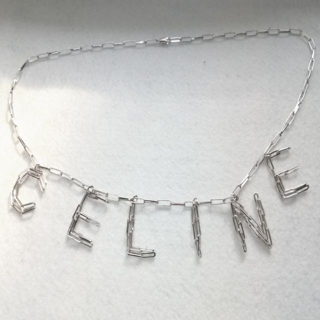 celine(セリーヌ)の●新品/正規品● CELINE ネックレス / ロゴ シルバーブラス メンズのアクセサリー(ネックレス)の商品写真