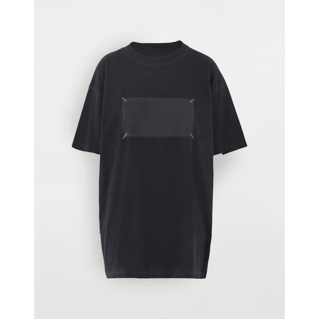 48 20SS新品 メゾン マルジェラ 4ステッチ オーバーサイズ Tシャツ 紺