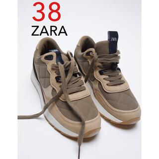 ZARA - ZARA スニーカー　キルティング  新品　38 