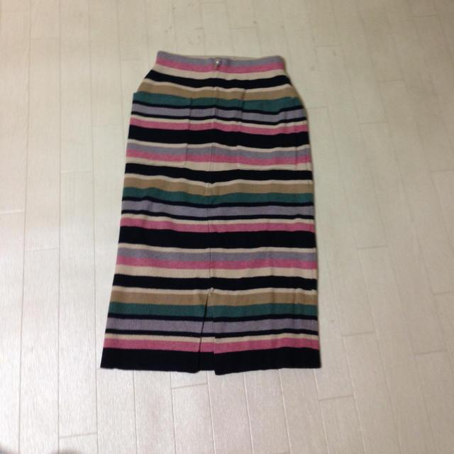dazzlin(ダズリン)の2013秋冬ミドル丈ニットスカート レディースのスカート(ロングスカート)の商品写真