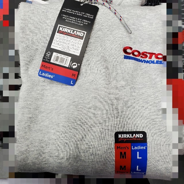 即完売！限定発売品【COSTCO コストコ】ロゴフーディ Lサイズ パーカー メンズのトップス(パーカー)の商品写真