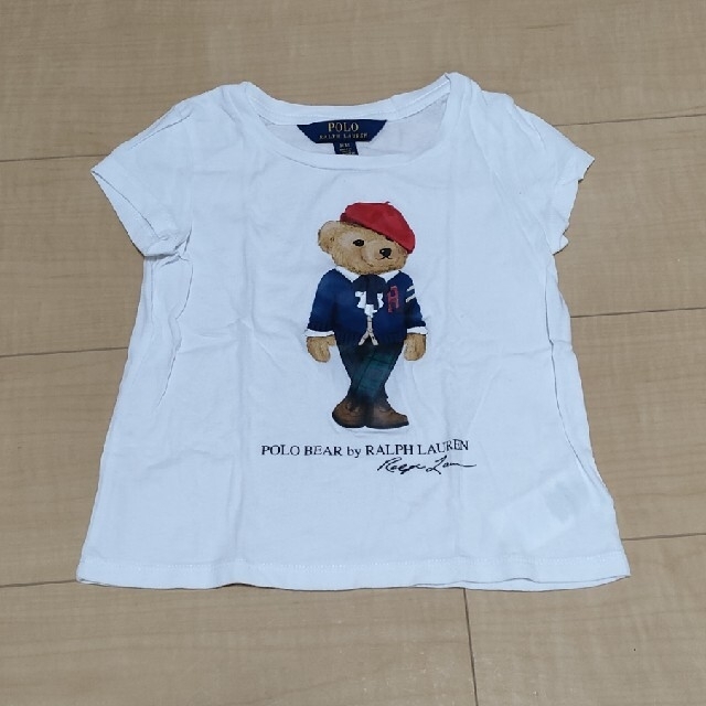 POLO RALPH LAUREN(ポロラルフローレン)の【ほぼ新品】ラルフローレン　ポロベア　Tシャツ　3/3T キッズ/ベビー/マタニティのキッズ服女の子用(90cm~)(Tシャツ/カットソー)の商品写真