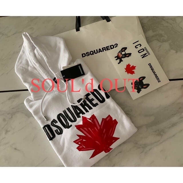 美品 DSQUARED2 ディースクエアード パーカーブラック Lサイズ