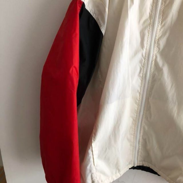 銀タグ　NIKEナイキナイロンジャケット　白赤黒 90年代　L　90S