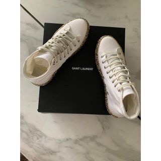 Saint Laurent - サンローラン ソールグリッター ハイカット ...