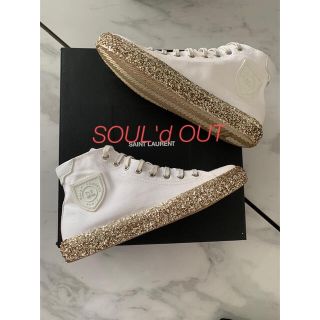 Saint Laurent - サンローラン ソールグリッター ハイカット