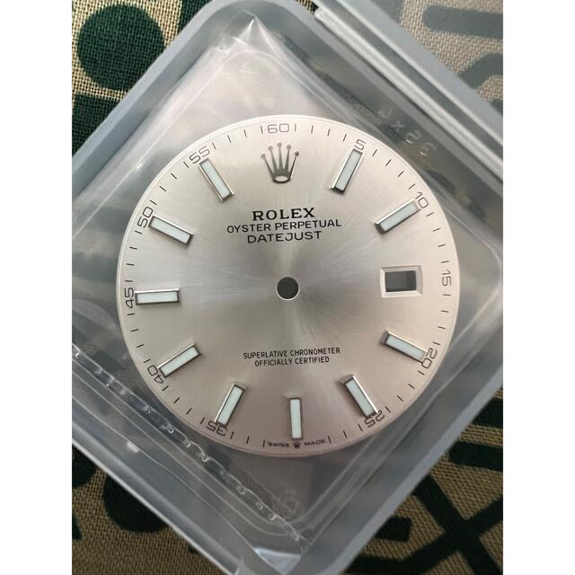ROLEX デイトジャスト41 シルバー文字盤 針セット 新品 ロレックス時計